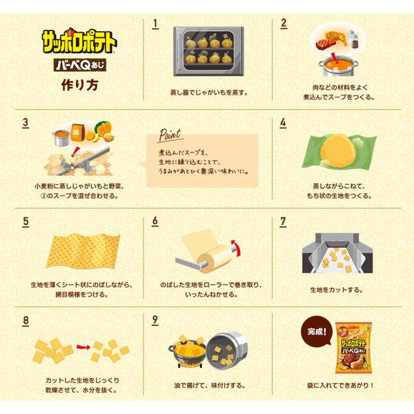 サッポロポテトバーベQあじ 3袋 カルビー スナック菓子|y-lohaco|05