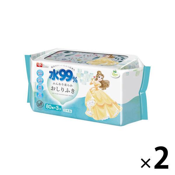 198円 安価 ディズニー プリンセス ベル 水99 おしりふき 2パック レック