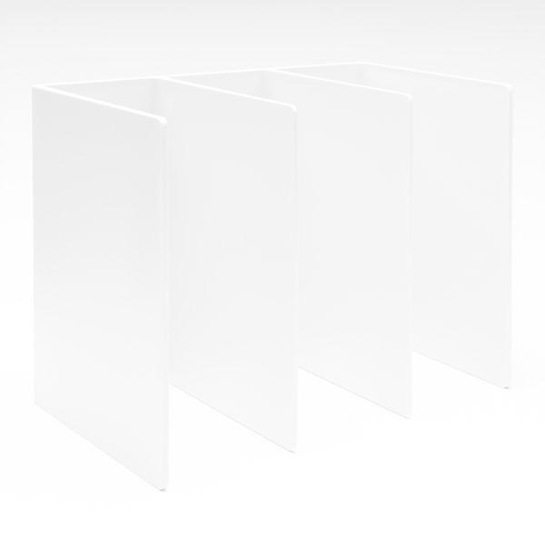 無印良品 スチロール仕切りスタンド ホワイトグレー 3仕切 大 約270×210×160mm 2個 良品計画|y-lohaco|02