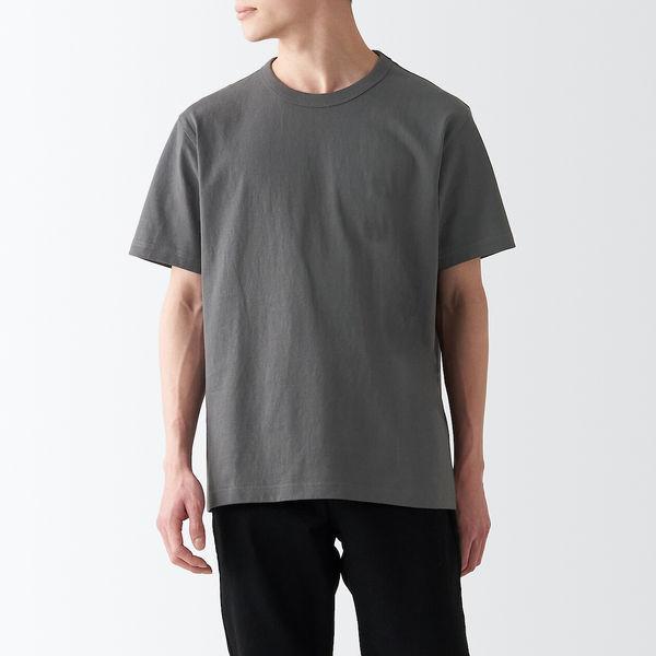 無印良品 太番手天竺編みtシャツ 紳士 M ダークグレー 良品計画 Pu Lohaco Yahoo 店 通販 Yahoo ショッピング