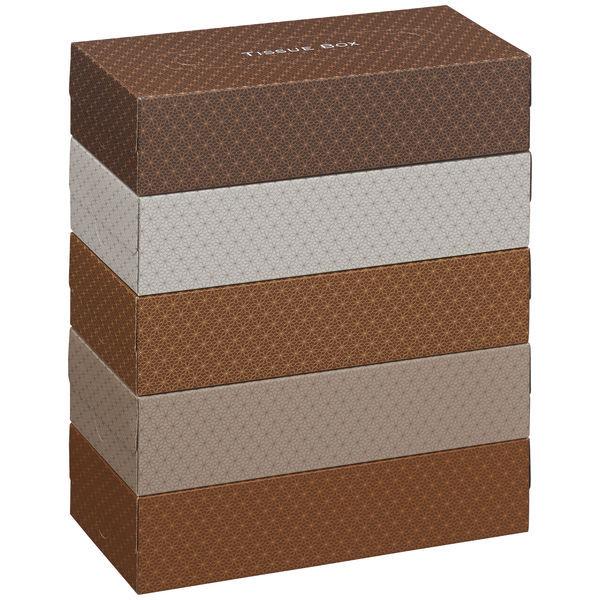 ティッシュペーパー 200組 (5箱入) オリジナルティッシュ MOCHA (モカ)5colors 1ケース(5箱入×12パック)アスクル オリジナル|y-lohaco|04