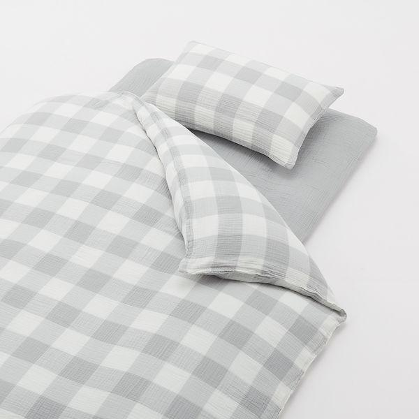 無印良品 綿三重ガーゼ敷ふとんシーツ ゴム付き S グレー 100 210cm用 良品計画 Lohaco Paypayモール店 通販 Paypayモール