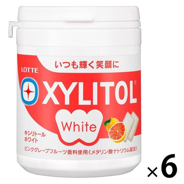 再再販 ロッテ キシリトールホワイト ピンクグレープフルーツ ファミリーボトル 6個 ガム お菓子 まとめ買い 再