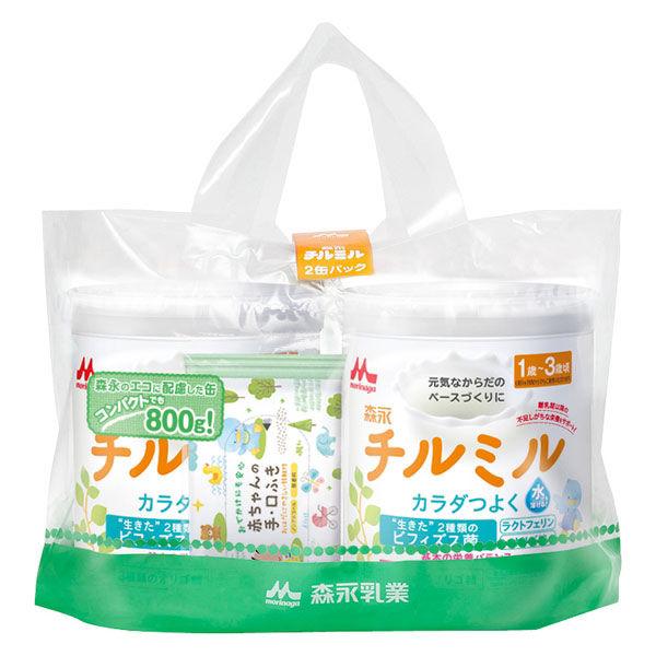 超人気 1歳頃から 森永 フォローアップミルク チルミル 大缶2缶パック