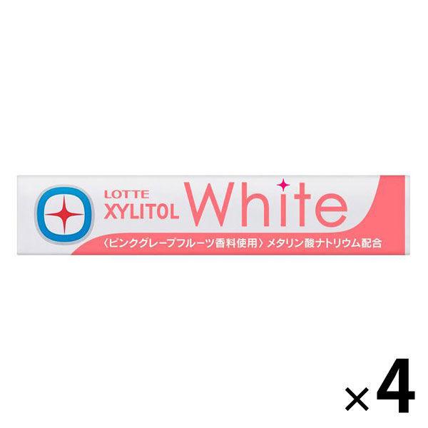 アウトレット ロッテ キシリトールホワイト ピンクグレープフルーツ 1セット 14粒入 4個 Saopedrodasmissoes Rs