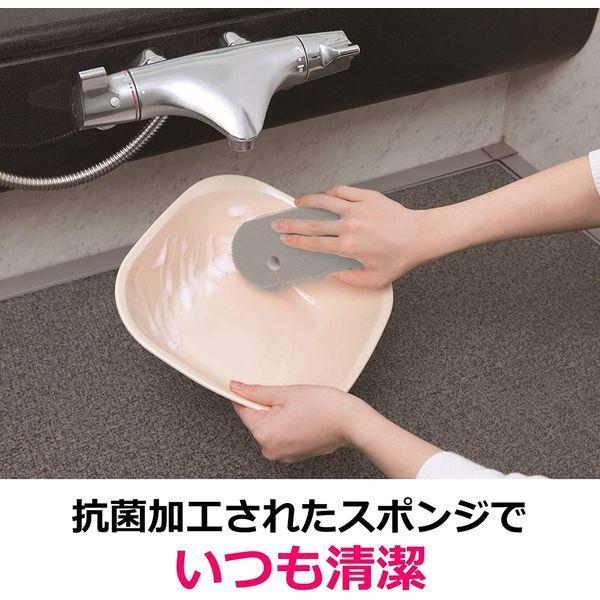 3M スコッチブライト バスシャイン 抗菌 スポンジ お風呂 浴槽 湯アカ 掃除 キズつけない ソフト グレー 1個|y-lohaco|07