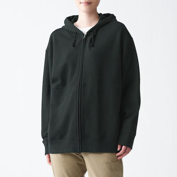 無印良品 度詰め裏毛ジップアップパーカー 男女兼用 S M 黒 良品計画 Lohaco Paypayモール店 通販 Paypayモール