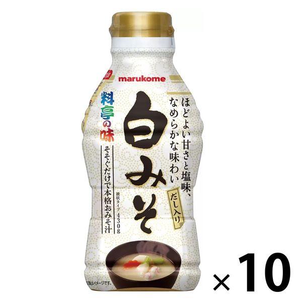 高品質新品 楽天市場 マルコメ 液みそ 白みそ 430g 1セット 10本 味噌 kato-souken.jp kato-souken.jp