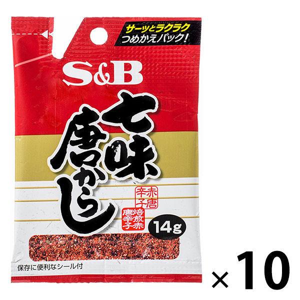 エスビー食品 SB 七味唐辛子 14g 10本
