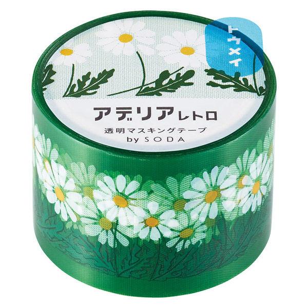 売れ筋 キングジム マスキングテープ Soda ソーダ 透明マステ ノバナ 幅30mm Cmt30 014 1巻462円 Aynaelda Com