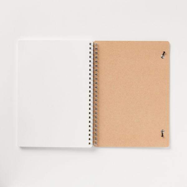 新色追加 無印良品 上質紙ダブルリングノート ドット方眼 ベージュ A5 白 70枚 ゴム留め付き 2冊 良品計画 Materialworldblog Com