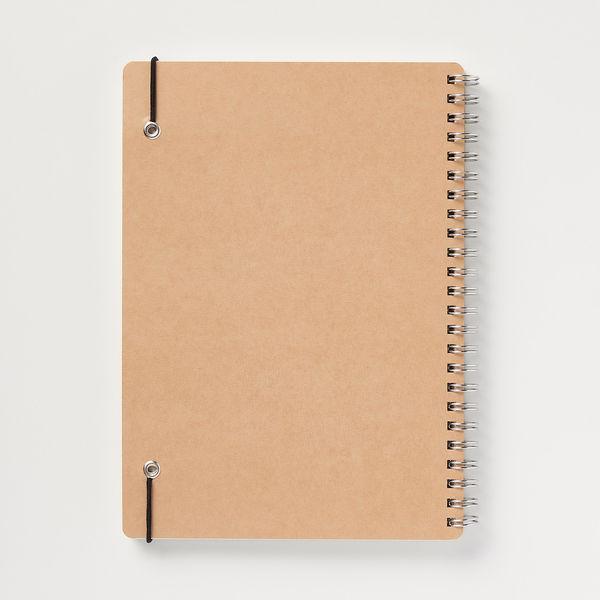 新色追加 無印良品 上質紙ダブルリングノート ドット方眼 ベージュ A5 白 70枚 ゴム留め付き 2冊 良品計画 Materialworldblog Com