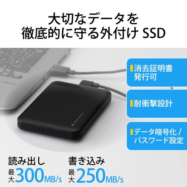 新版 エレコムセキュリティ対策用外付けポータブルSSD 960GB ブラック