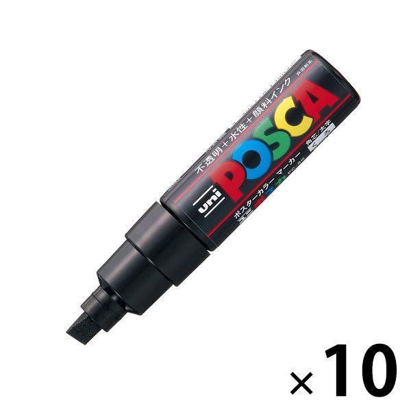 ポスカ 太字角芯 黒 Pc8k 24 水性マーカー 10本 三菱鉛筆 Uni ユニ