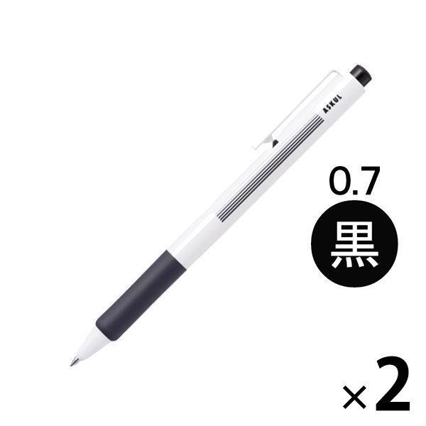 贈る結婚祝い アスクル ノック式油性ボールペン エコタイプ3 0 7mm 黒 2本 オリジナル108円 Whitesforracialequity Org