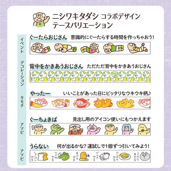 プラス デコレーションテープ プチデコラッシュ 太幅 限定 ニシワキタダシ ぐーちょきぱ 54209|LOHACO |06