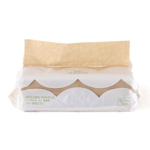 ロハコオリジナルキッチンペーパー ソフトパックタイプ 無漂白 100組 0枚入 1セット 0枚入 5袋 Lohaco Paypayモール店 通販 Paypayモール