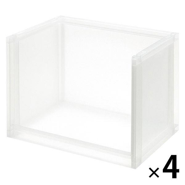 無印良品 ポリプロピレン収納ラック 深大型 幅37 奥行26 高さ26cm 4個 高品質 1セット 良品計画