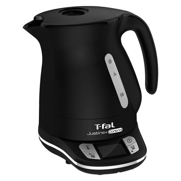T-fal(ティファール)電気ケトル ジャスティンプラスコントロール ブラック1.2L KO7558JP コーヒー 紅茶 お茶