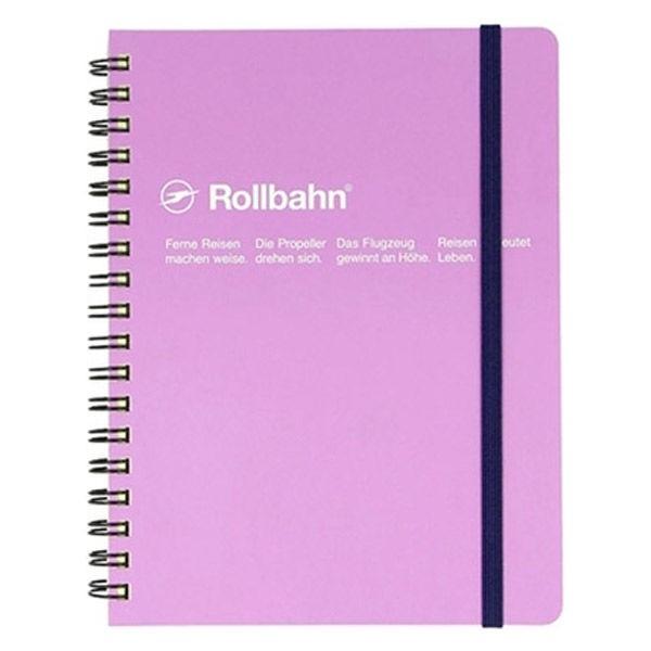 Web限定 ロルバーン ポケット付メモ L B6相当 5mm方眼 ライトパープル 紫 リングノート デル