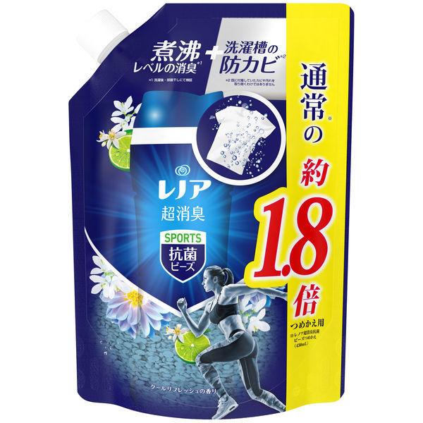 春の新作続々 レノア超消臭 デオドランドビーズ スポーツ クールリフレッシュ 詰め替え 特大 760ml 1個 抗菌 Pamp G