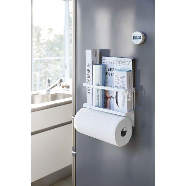 tower タワー マグネットキッチンペーパー ラップホルダー ホワイト 1個 山崎実業 熱販売 tower タワー マグネットキッチンペーパー ラップホルダー ホワイト 1個 山崎実業 熱販売