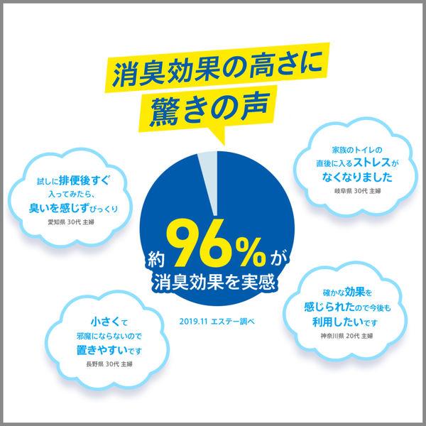 消臭力DEOX(デオックス)トイレ用 消臭剤・芳香剤 置き型 クリーンフローラル 本体6mLエステー|y-lohaco|04