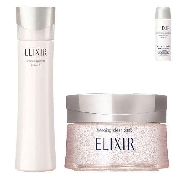 ロハコ限定 クリアローション スリーピングクリアパック セット 資生堂 化粧水 割引発見 フェイスパック