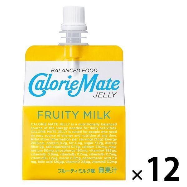 カロリーメイトゼリー フルーティミルク味 1セット（12個） 大塚製薬 栄養補助ゼリー