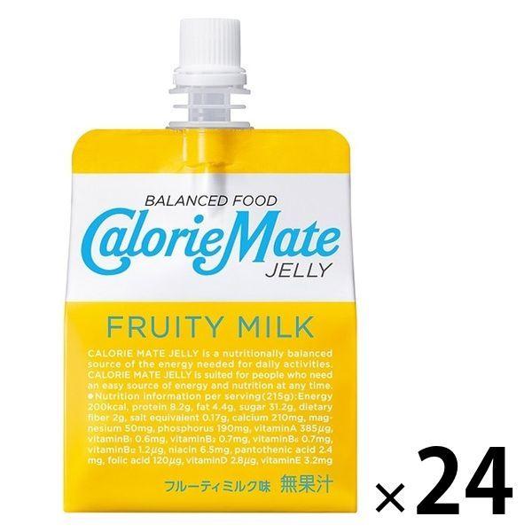 カロリーメイトゼリー フルーティミルク味 1セット ●手数料無料!! 超歓迎された 24個 大塚製薬 栄養補助ゼリー