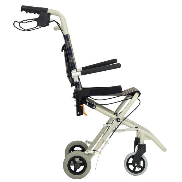 コンパクト介助車/介助式車椅子 〔テイコブアルミ製〕 折り畳み 跳ね上げ式肘掛け シートベルト付き 〔介護用品 福祉用品〕 コンパクト介助車/介助式車椅子 折り畳み 跳ね上げ式肘掛け シートベルト付き 〔介護用品 福祉用品〕 店舗