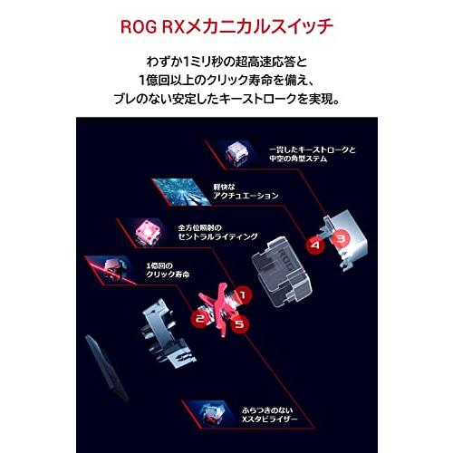ASUS ゲーミングキーボード ROG Strix Scope RX TKL Wireless Deluxe (ワイヤレス/ROG RXメカニカルスイ｜y-mahana｜04
