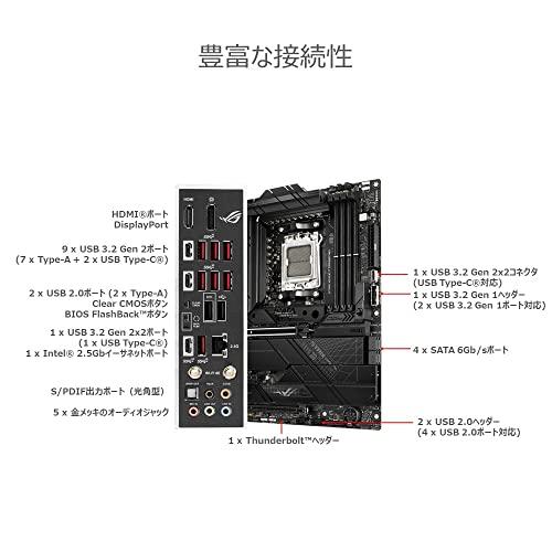 ASUS AMD AM5 X670E 搭載 ATX マザーボード ROG STRIX X670E-F GAMING WIFI/国内正規代理店品｜y-mahana｜06