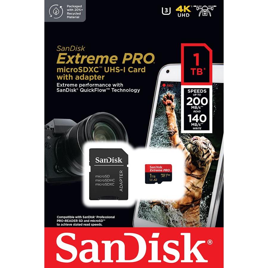 SanDisk microSDXC UHS-I カード 1TB Extreme PRO 超高速タイプ（読込