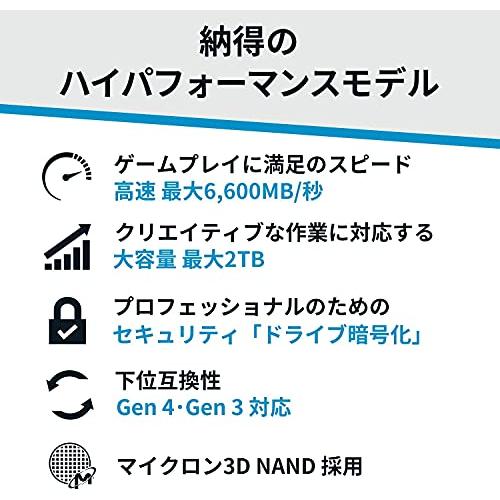 Crucial P5 Plus 1TB SSD PS5が求める性能に準拠 PCIe Gen4 (最大転送速度 6,600MB/秒) NVMe M.2｜y-mahana｜04