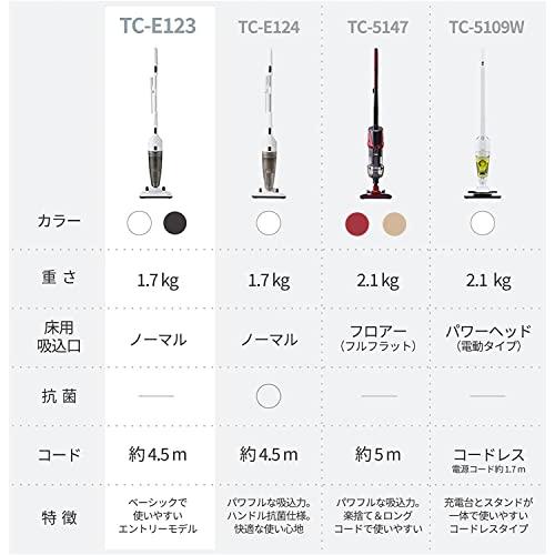 ツインバード 掃除機 サイクロン スティック クリーナー スケルトンブラック TC-E123SBK｜y-mahana｜02