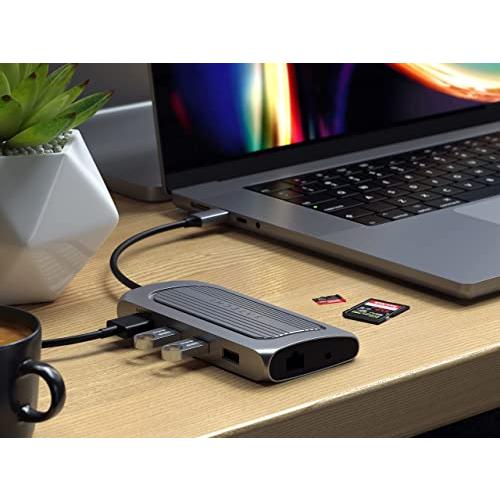 Satechi USB4 マルチ USBCハブ 9in1 PD充電 イーサネット 最大8K HDMI (MacBook Pro/Air2018以降/M｜y-mahana｜06