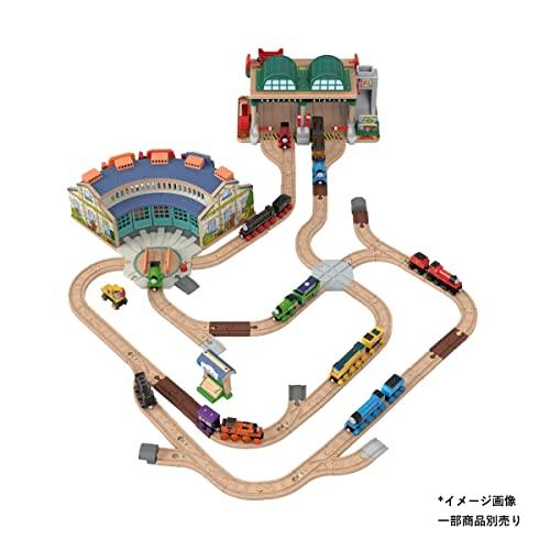 きかんしゃトーマス 木製レールシリーズ(Thomas) パーシーとティドマス機関庫 【3才~】 HBJ81｜y-mahana｜10