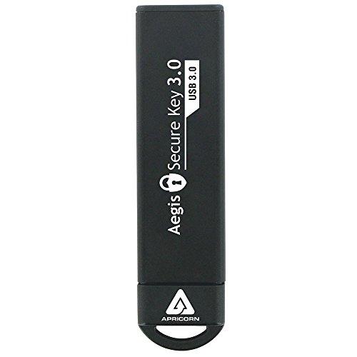 セール人気商品 Apricorn Aegis Secure Key - USB 3.0 Flash Drive， ASK-256-120GB 暗号化USBメモリ MM