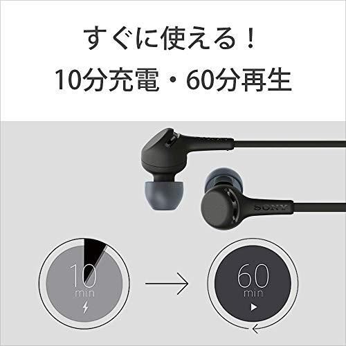 ソニー ワイヤレスイヤホン: 重低音モデル / bluetooth / AAC対応 / 最大15時間連続再生 2019年モデル / マイク付き /ブラ｜y-mahana｜04