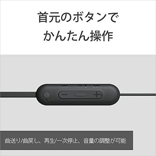 ソニー ワイヤレスイヤホン WI-C100:Bluetooth対応/25時間スタミナ/IPX4防滴/DSEE搭載 ブラック WI-C100 BZ 小｜y-mahana｜08