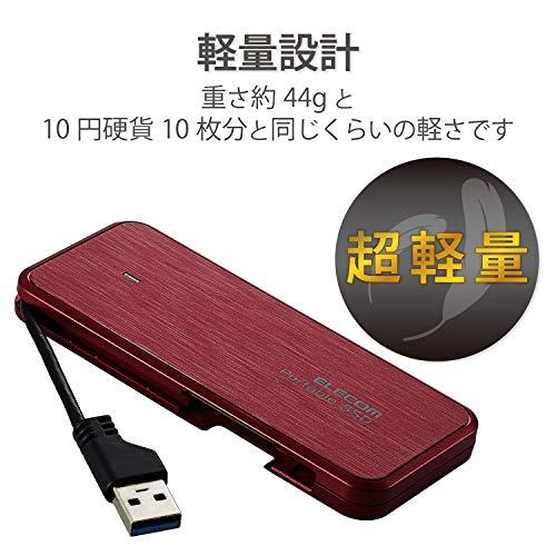 エレコム ポータブルSSD 480GB USB3.2(Gen1)対応 PS5/PS4(メーカー動作確認済) ケーブル収納 データ復旧サービスLite付｜y-mahana｜06