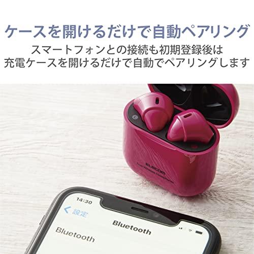 エレコム ワイヤレスイヤホン 完全ワイヤレス Bluetooth5.0対応/AAC対応/通話対応 セミオープン型 ピンク LBT-TWS11PN｜y-mahana｜06