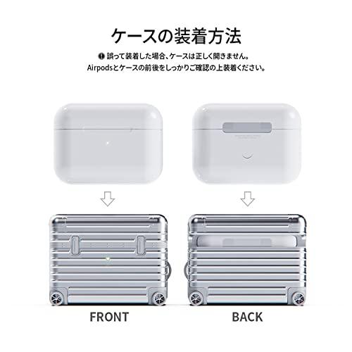 キャリーケース for AirPods Pro (第2世代/第1世代） シルバー｜y-mahana｜05