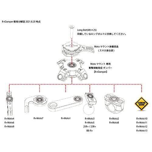 [REC MOUNT+ / レックマウントプラス] Moto マウント 専用 衝撃振動吸収 ダンパー【R+Damper】「ダンパーのみ、別途 専用マウ｜y-mahana｜03