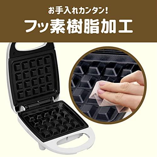 YSN ワッフルメーカー ホワイト | ワッフル クロッフル モッフル 簡単 時短 お菓子作り 電気式 焼きあがり3分 スピード調理 ホームパーティ｜y-mahana｜06