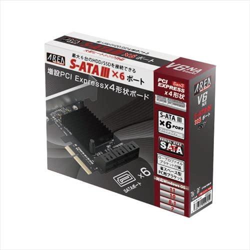 エアリア SATA3×6ポート 増設 PCI Express×4ボード 増設ボード 拡張ボード 大型ヒートシンク搭載 ブートドライブ対応 ロープロファ｜y-mahana｜06