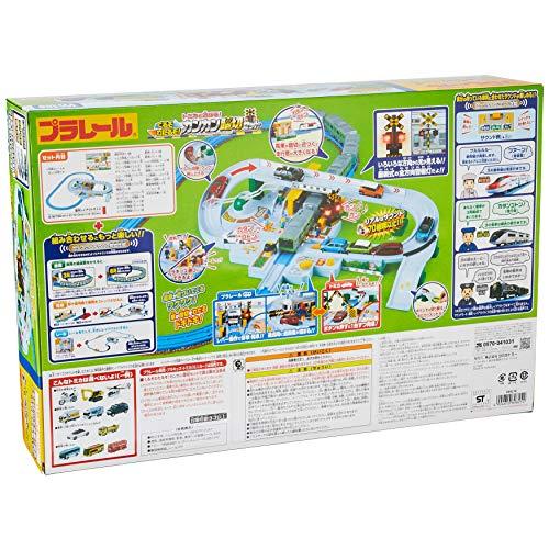 タカラトミー(TAKARA TOMY) プラレール トミカと遊ぼう! くるぞわたるぞ! カンカン踏切セット W470×H310×D110mm｜y-mahana｜03