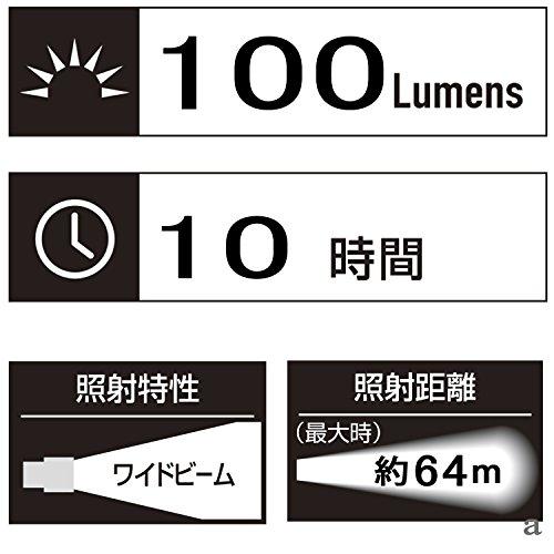 GENTOS(ジェントス) LED 懐中電灯 ペンライト 【明るさ100ルーメン/実用点灯10時間】 単4形電池2本使用 ブラック AP-100BK｜y-mahana｜02