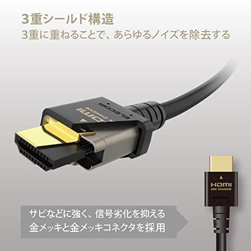 エレコム HDMI 2.1 ケーブル ウルトラハイスピード 1m 【Ultra High Speed HDMI Cable認証品】 8K(60Hz)｜y-mahana｜05